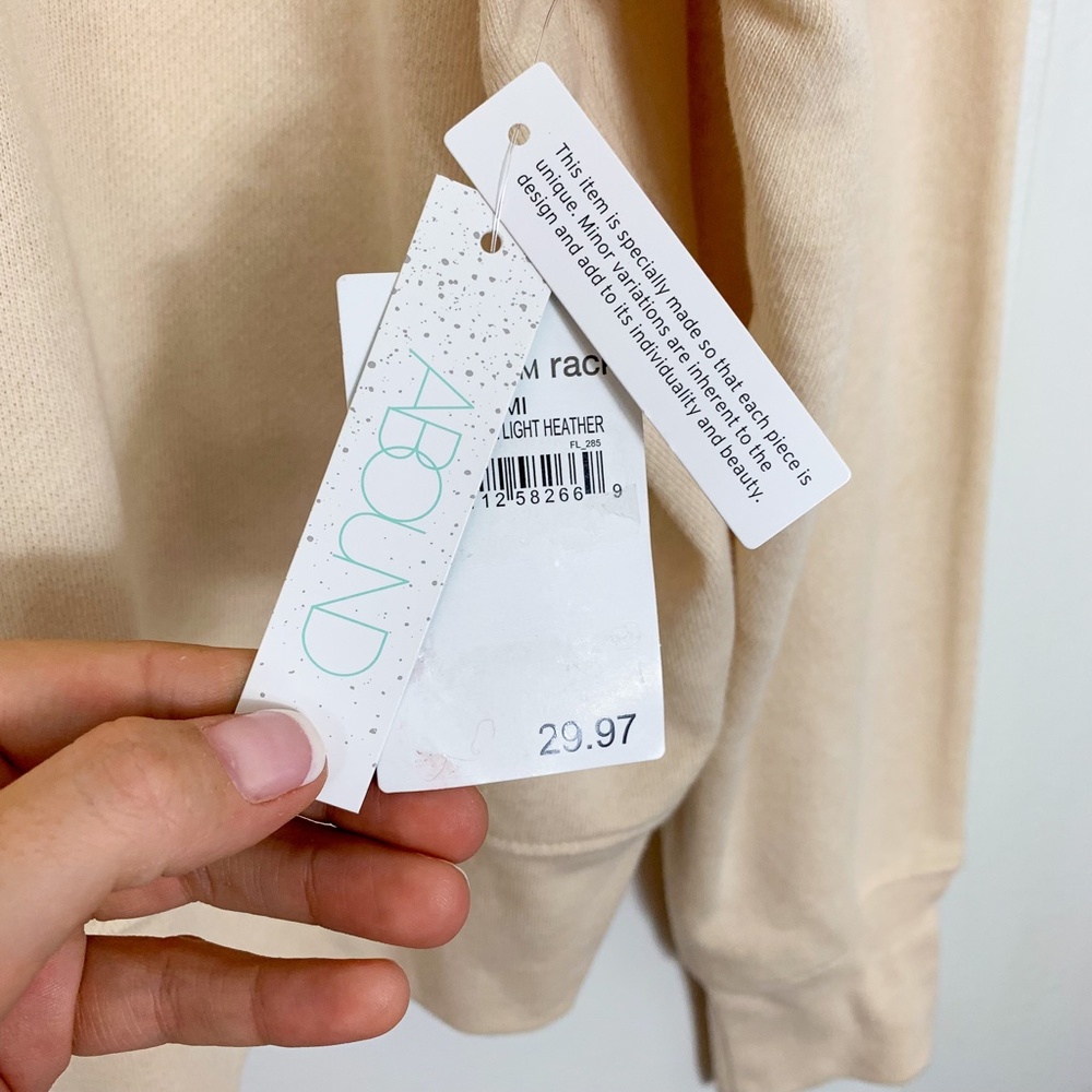 Abound Cream Mock Neck Sweatshirt - Picture 2 of 6